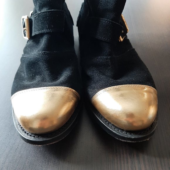 Balmain x H&M Suede Welted Ankle Boots EU 37 - Picture 4 of 7